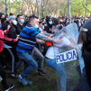 Batalla campal en Vallecas