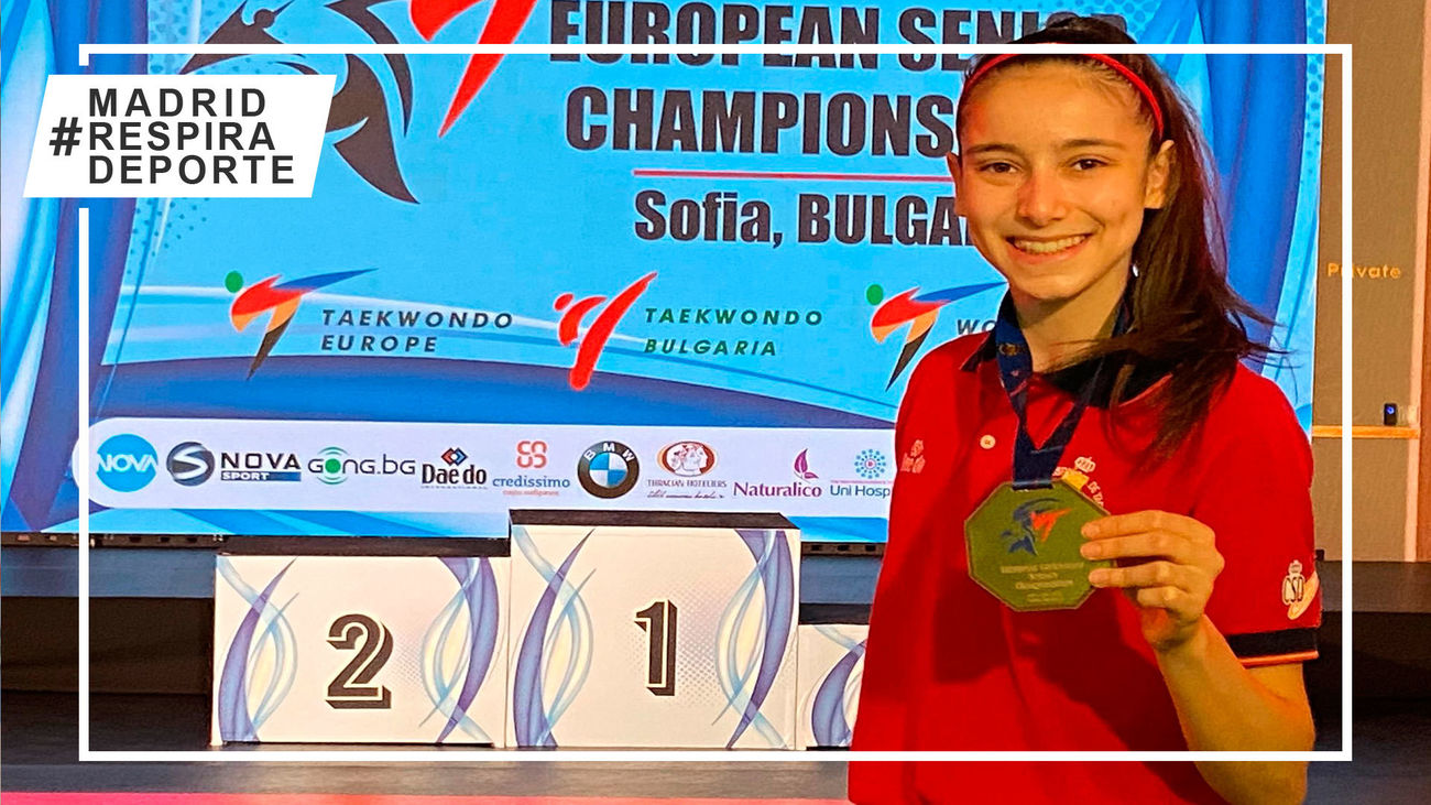 Los madrileños Adriana Cerezo, campeona de Europa con solo 17 años, y Adrián Vicente, subcampeón