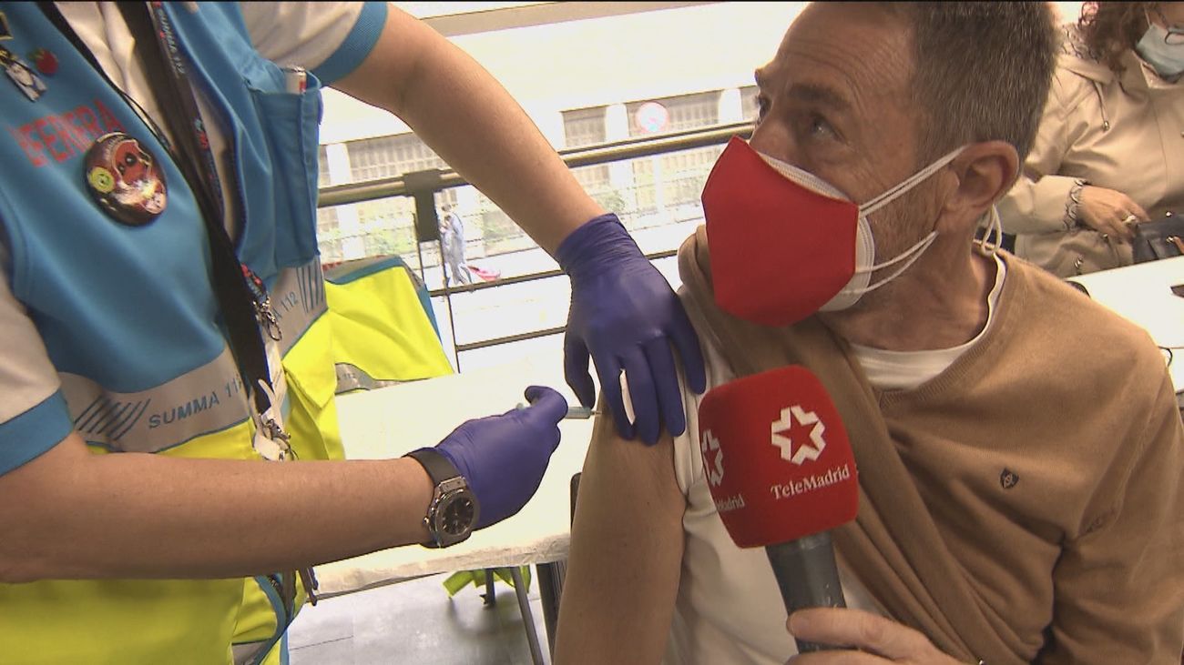 Nos vacunamos contra el Covid en el Wizink Center