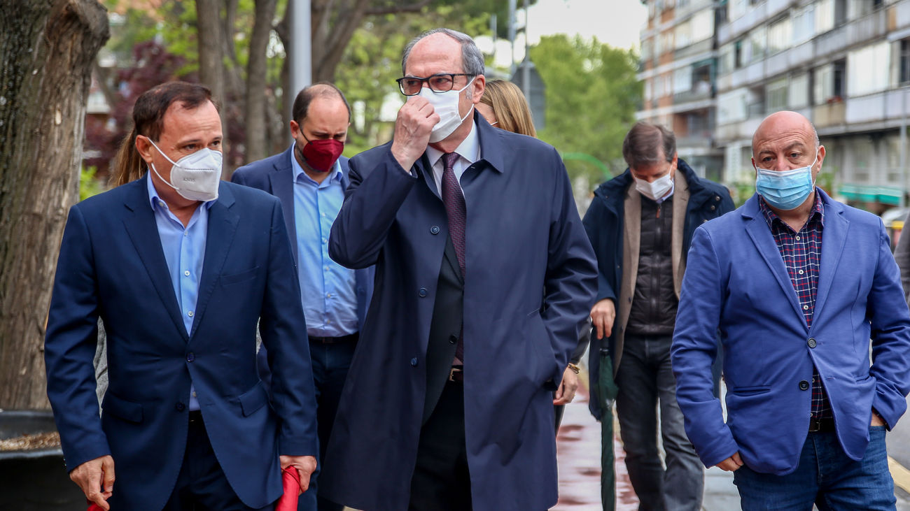 Ángel Gabilondo, durante la visita de este martes a Coslada