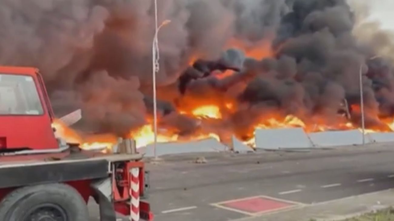 Impactantes imágenes del incendio de Seseña