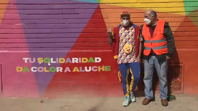 Color en Aluche para expresar gratitud y alegría en medio de la pandemia