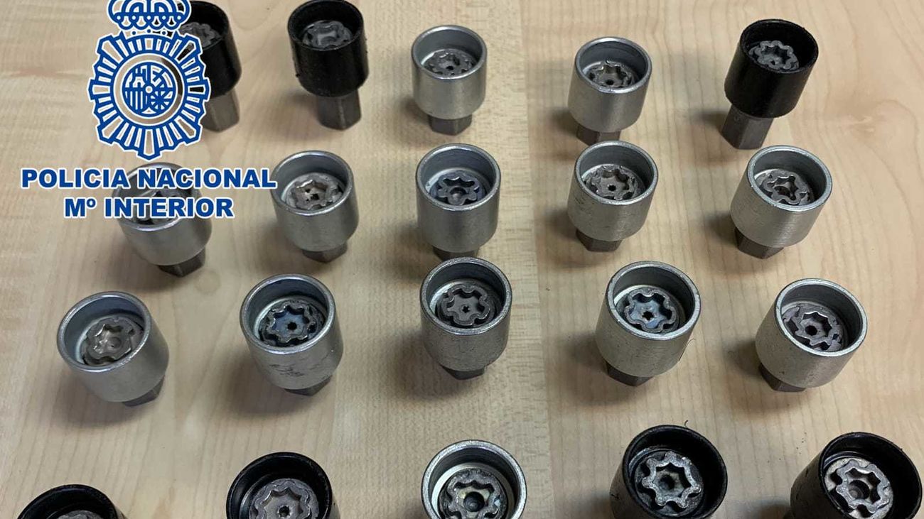 Algunas de las llantas recuperadas