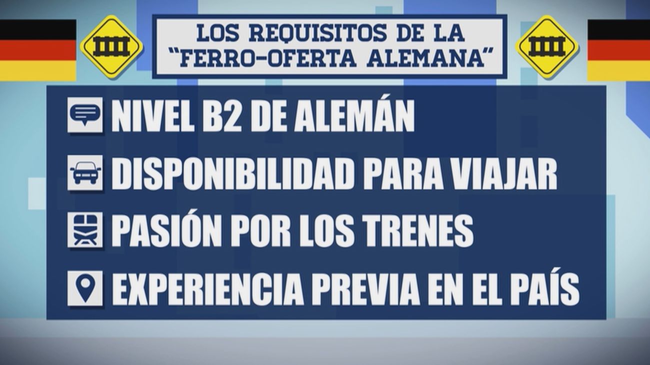 Alemania busca a trabajadores ferroviarios españoles