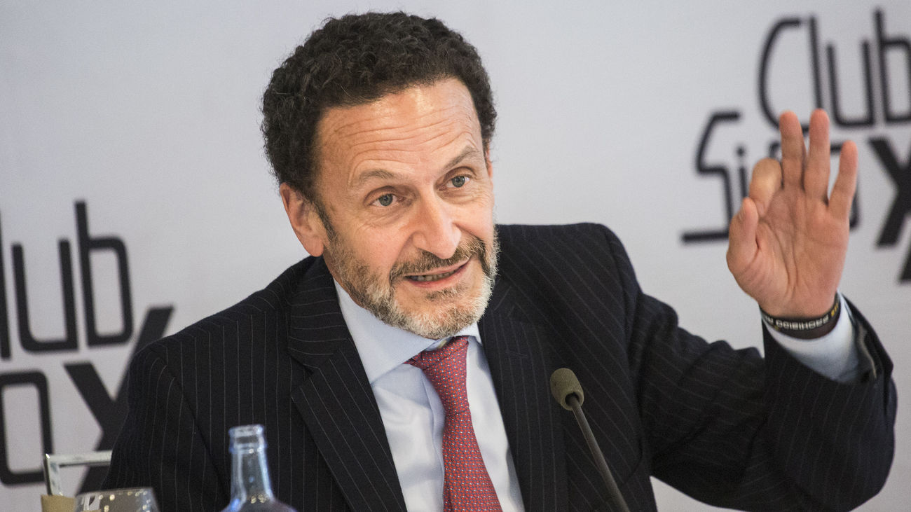 Edmundo Bal, candidato de Ciudadanos, en su acto en el Club Siglo XXI este jueves