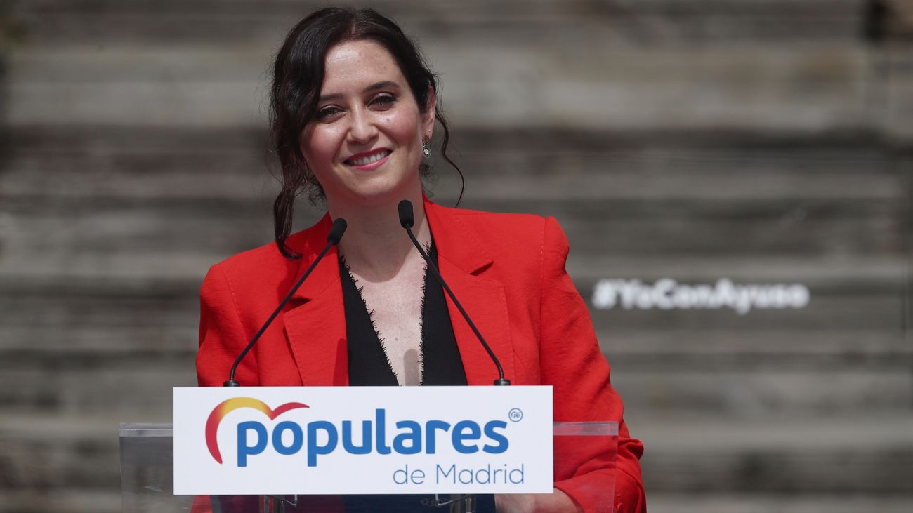 La candidata a la Presidencia de la Comunidad de Madrid, Isabel Díaz Ayuso