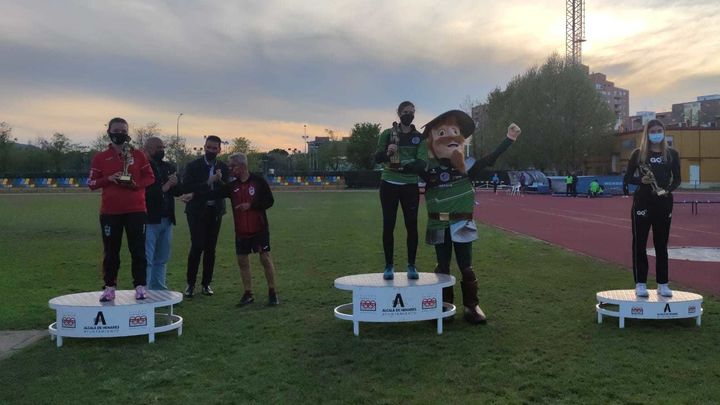 Podio femenino de la Liga de Plata / @atletismomadrid
