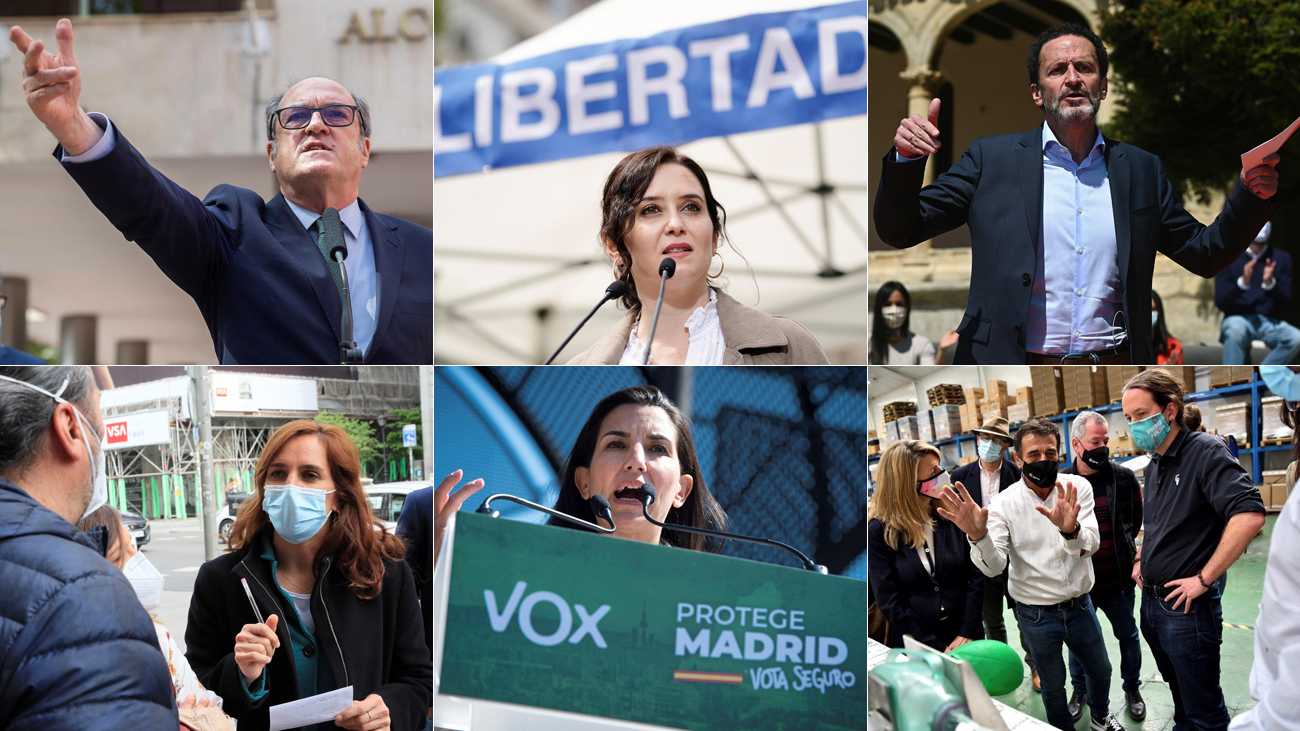 Los candidatos de las elecciones en Madrid siguen con su campaña