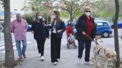 Aceras peligrosas e inaccesibles en Ciudad Lineal