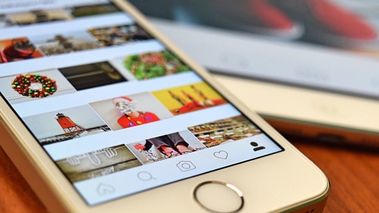 Aplicación Instagram en un teléfono móvil