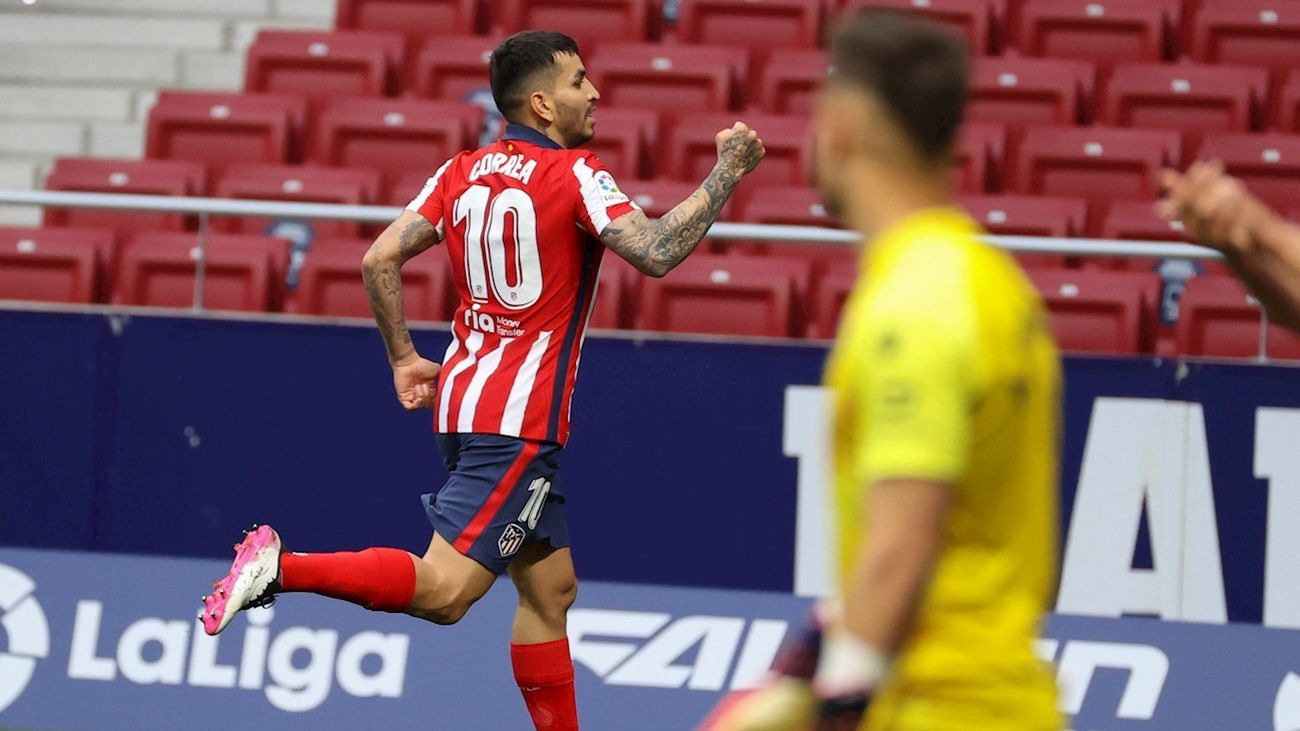 2-0. Correa mantiene líder al Atleti ante el Huesca