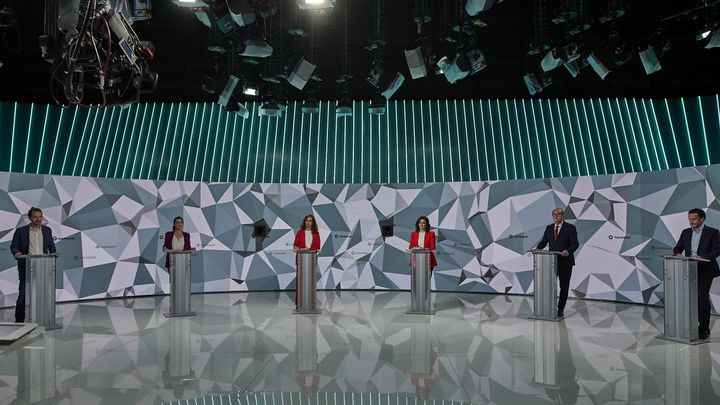 El Debate de Telemadrid con los seis principales candidatos / EUROPA PRESS