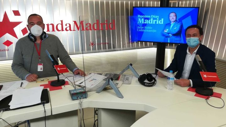 El candidato de Ciudadanos, Edmundo Bal en el estudio principal de Onda Madrid / TELEMADRID