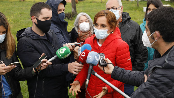 La candidata de Mas Madrid, Mónica García en Soto del Real / EUROPA PRESS