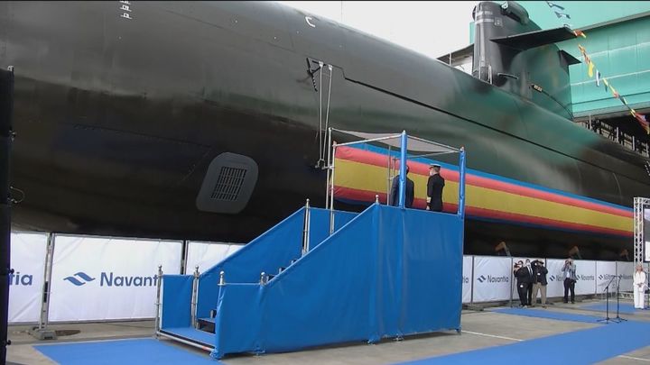 Botadura del S-81 "Isaac Peral" en Cartagena (Murcia) / REDACCIÓN