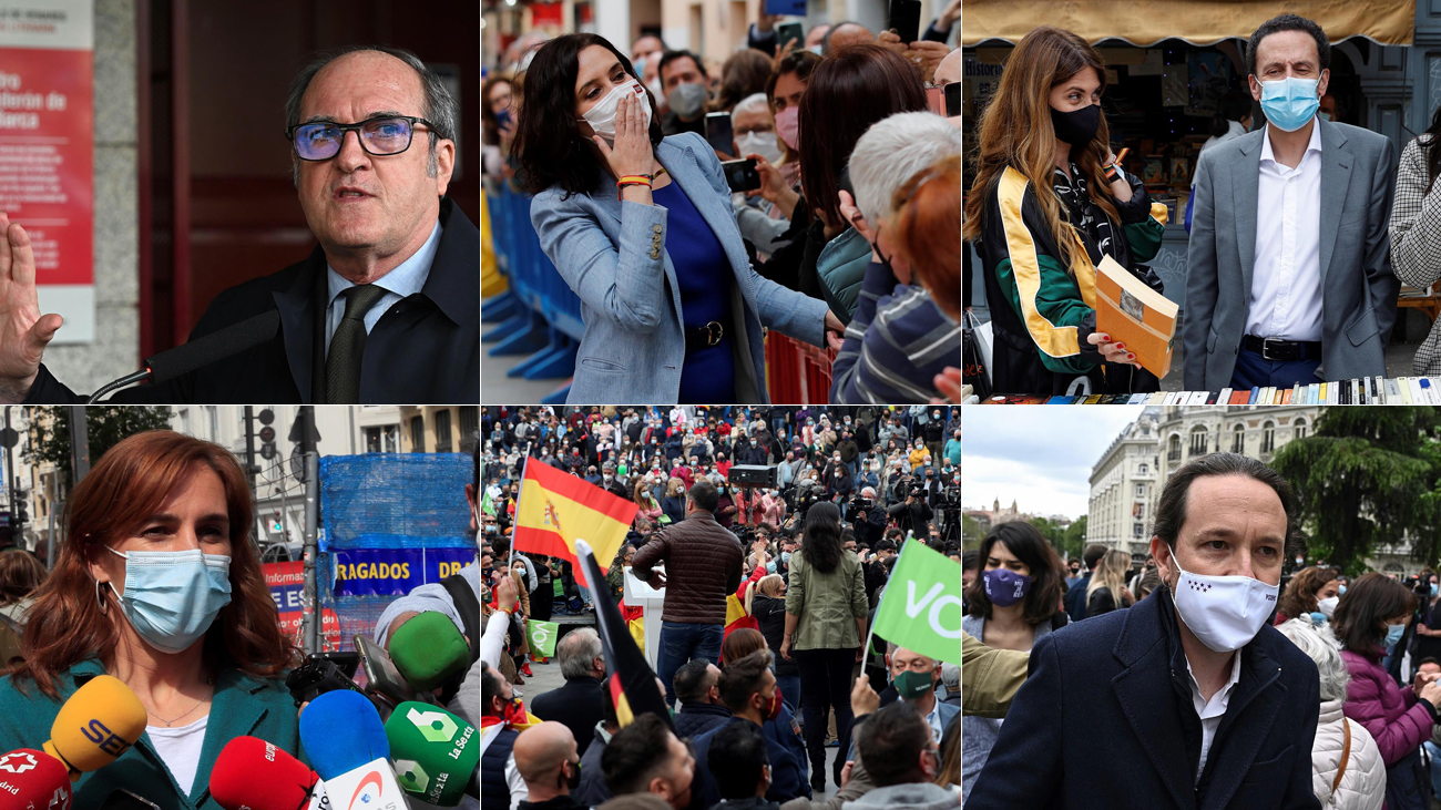 Los candidatos de las elecciones en Madrid siguen con su campaña