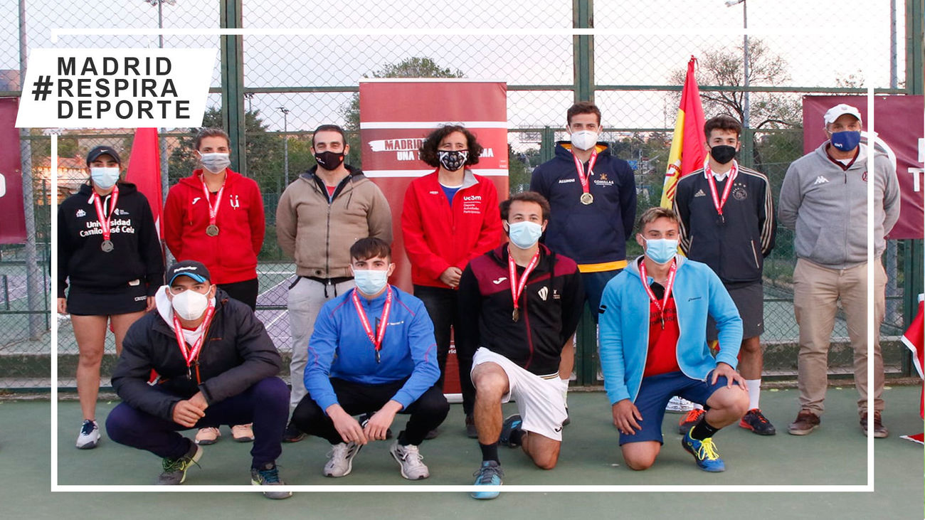 Campeones y finalistas del Campeonato Universitario de Tenis