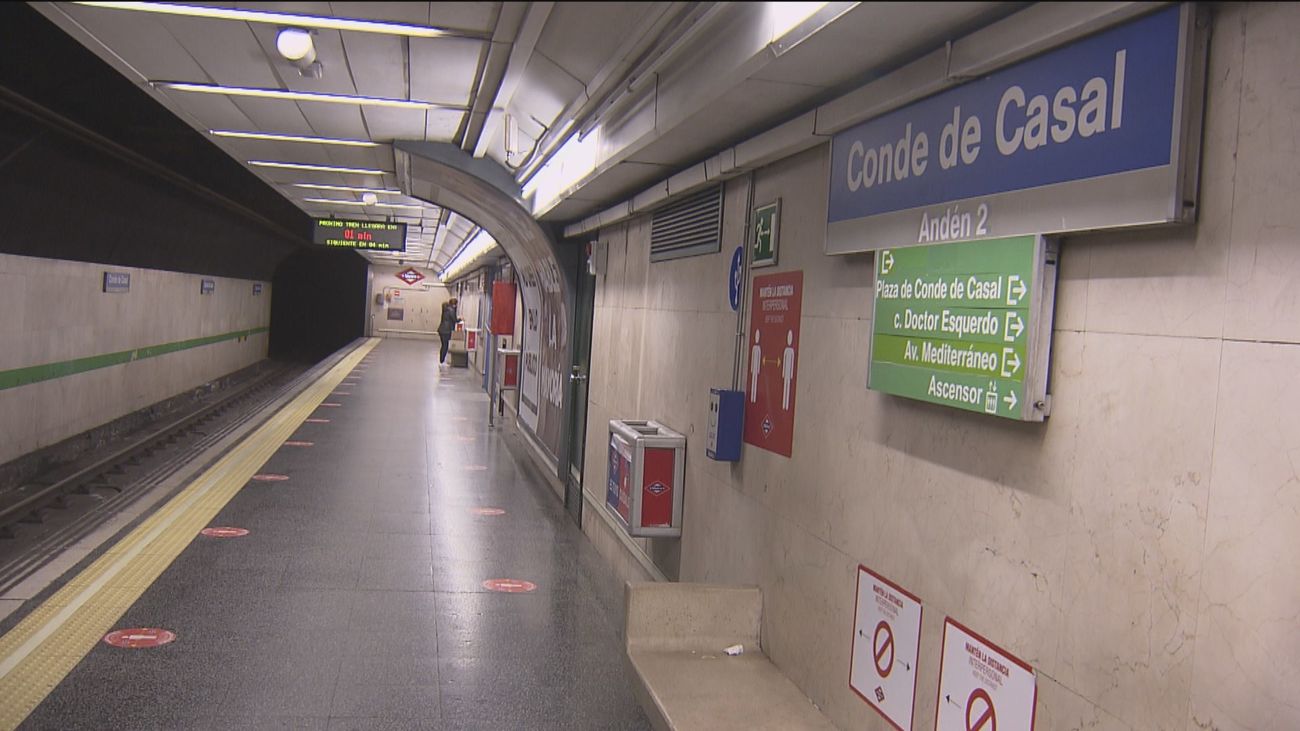 Obras en las líneas 6 y 9 de Metro este verano para el desamiantado de Conde de Casal y Duque de Pastrana