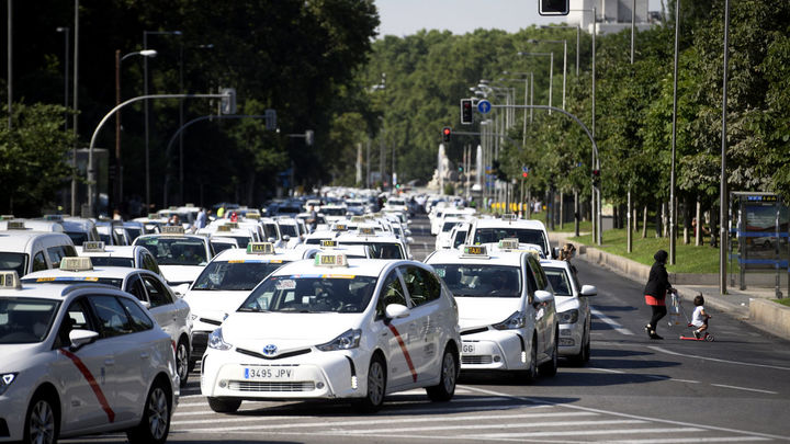 Protesta del sector del taxi de Madrid / EUROPA PRESS