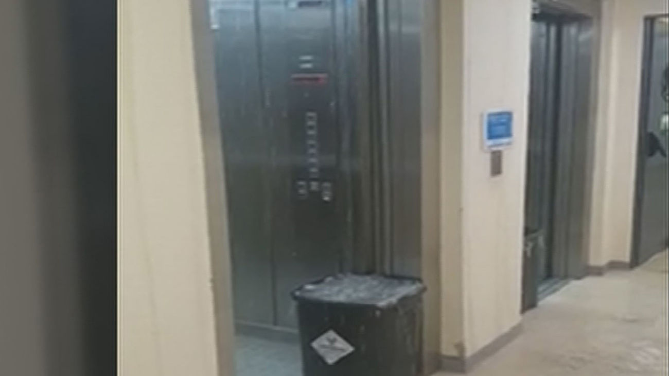 El hospital Virgen de la Torre en Vallecas inundado por la tormenta 'Lola'