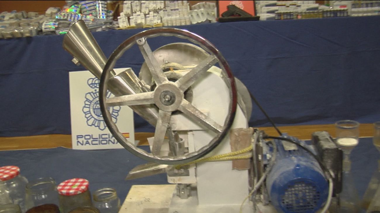 Policía Nacional desmantela un laboratorio clandestino de anabolizantes y hormonas