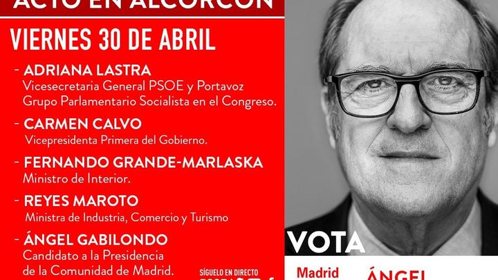 Acto de Gabilondo en Alcorcón / PSOE MADRID