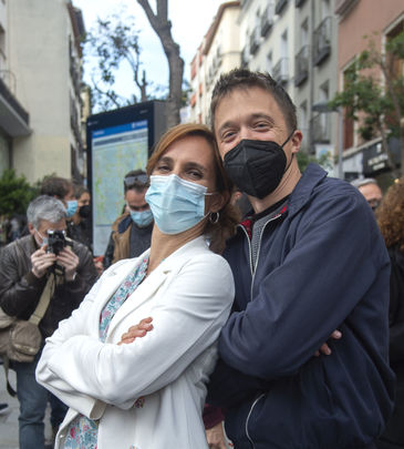 García y Errejón durante la visita a Chueca este viernes / EUROPA PRESS