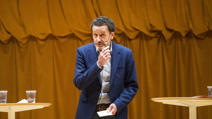 El candidato de Ciudadanos , Edmundo Bal, interviene en Tres Cantos para informar sobre las medidas en materia educativa / Europa Press