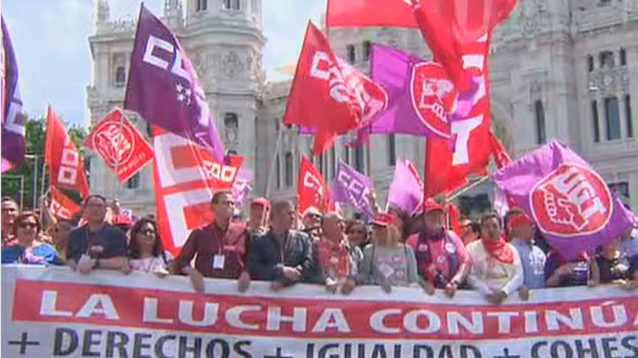 Delegación del Gobierno limita a 1.000 personas la manifestación de CCOO y UGT en Madrid por el 1 de mayo