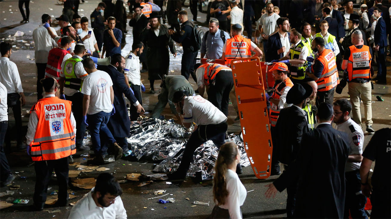 Al menos 44 muertos  y 150 heridos en una avalancha humana en Israel durante la multitudinaria celebración judía de Lag Baomer