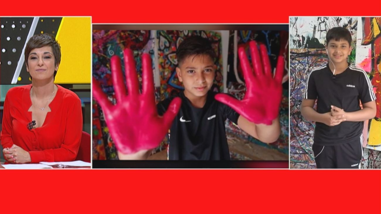 14.000 euros por el cuadro de Juanito Cortés, un joven pintor de 11 años