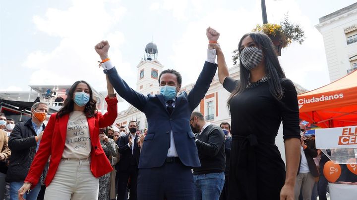 Acto de Ciudadanos en la Puerta del Sol / EFE