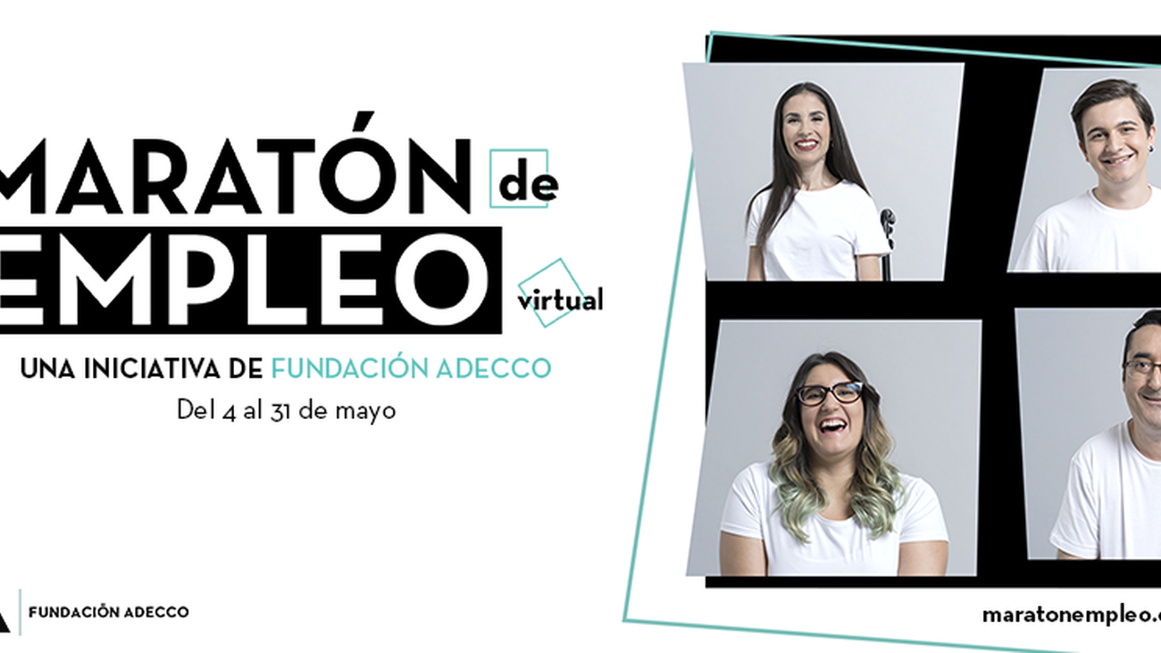 Talleres virtuales y ofertas de empleo en el primer maratón de la Fundación Adecco
