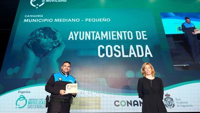 El programa 'Camino escolar en bicicleta' de la Policía Local de Coslada recibe uno de los Premios Nacionales de Movilidad