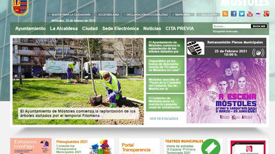 La web del Ayuntamiento de Móstoles, también hackeada