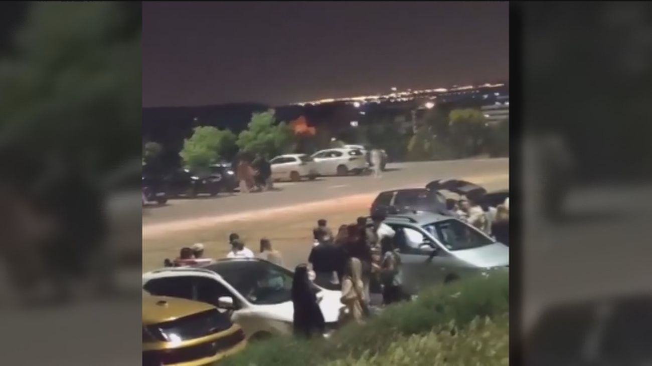 Botellón y peligrosos trompos en un parking de Rivas Vaciamadrid