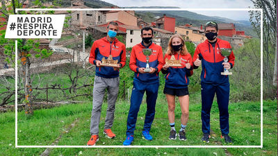 Pablo Villalobos y Charlotte Cotton, campeones de Madrid de Trail