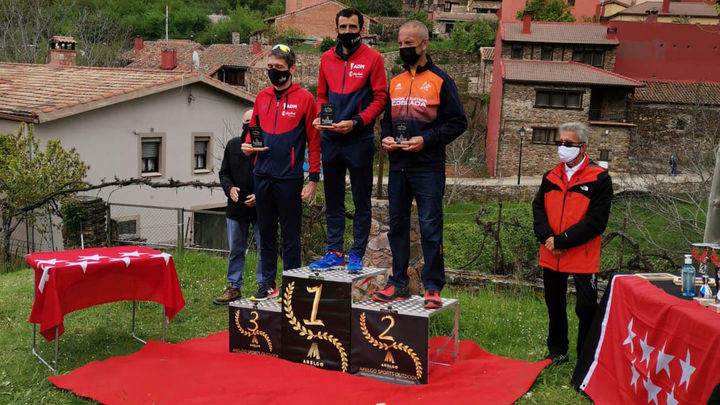 Podio del Campeonato de Madrid Trialabsoluto masculino / @ADM1959