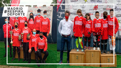 Móstoles proclama a los nuevos campeones de Madrid de BMX