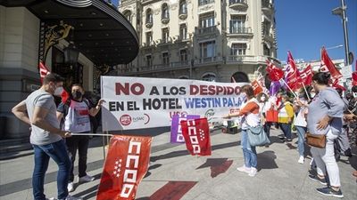 CCOO convoca una nueva huelga contra el ERE del hotel Westin Palace Madrid que afecta a 159 empleados