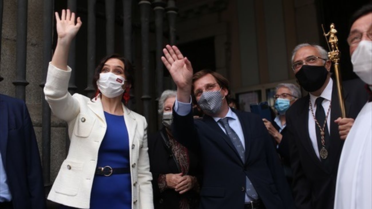 Ayuso y Almeida participan en los actos religiosos de la festividad de San Isidro