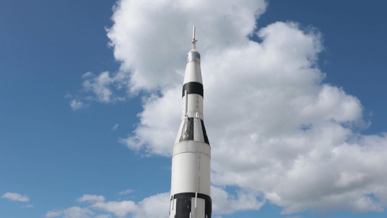 Una roca lunar en Madrid