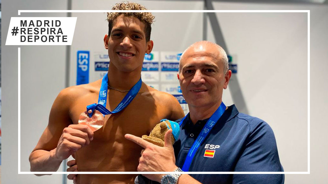 Hugo González, del Canoe, se cuelga el bronce en los Europeos en 50 espalda