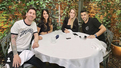 Luis Suárez y Messi, juntos en Madrid