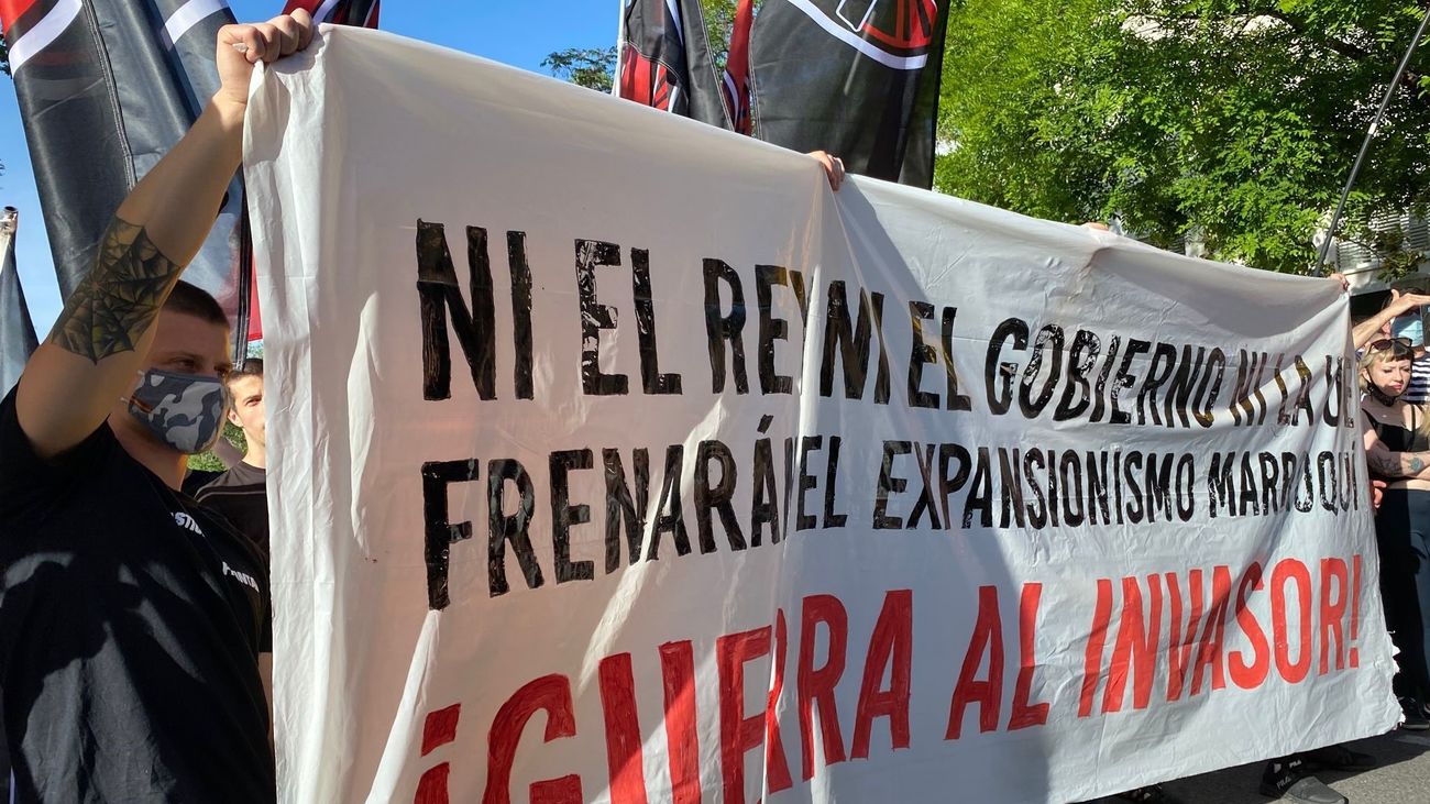 Cinco detenidos y siete agentes atendidos en la concentración no autorizada frente a la Embajada de Marruecos