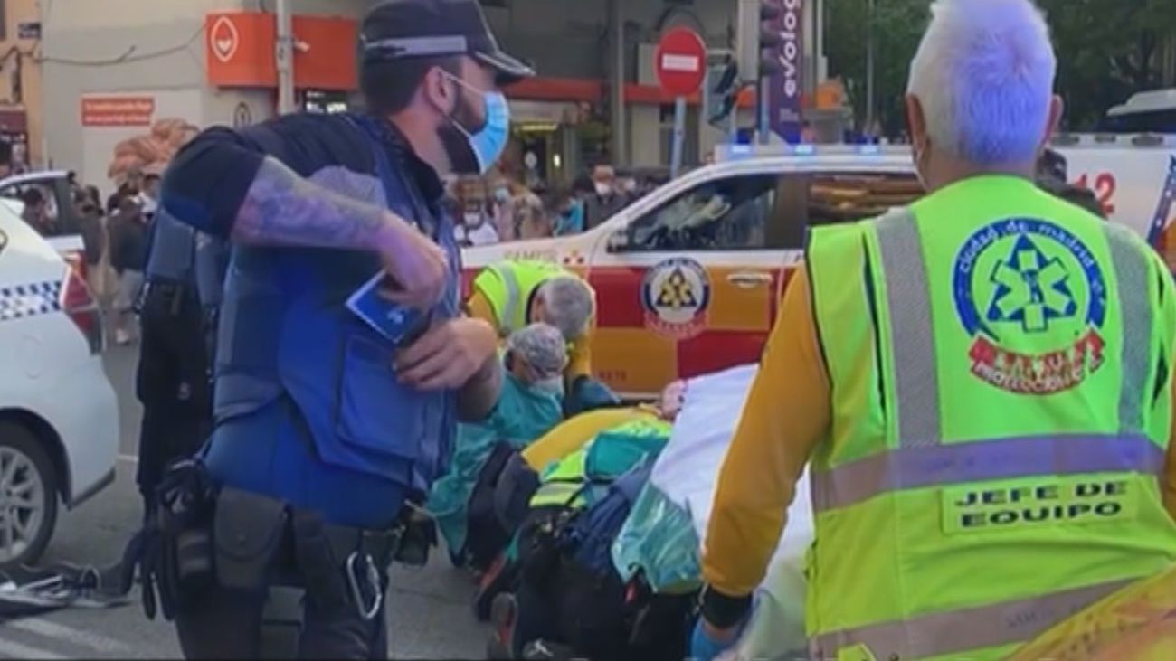 Una ciclista grave tras chocar con una motocicleta en la calle Bravo Murillo