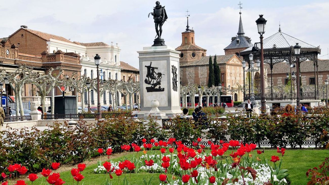 Plaza de Cervantes, en Alcalá de Henares