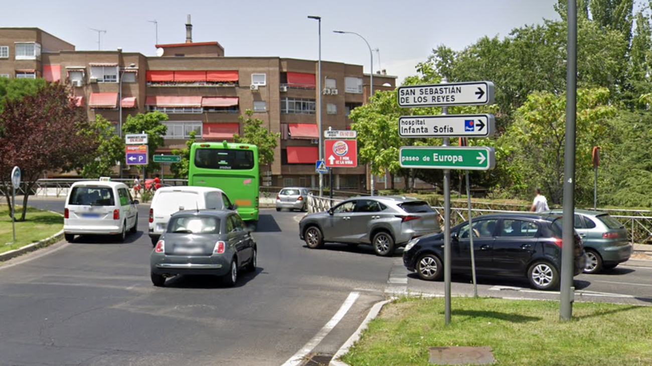 Una calle en el barrio de Tejas Verdes, en San Sebastián de los Reyes