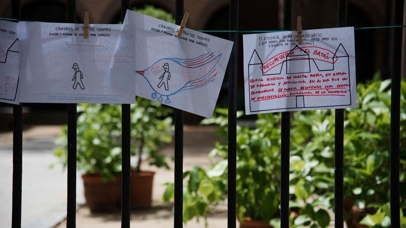 Los dibujos en los que los vecinos de San Lorenzo de El Escorial proponen soluciones