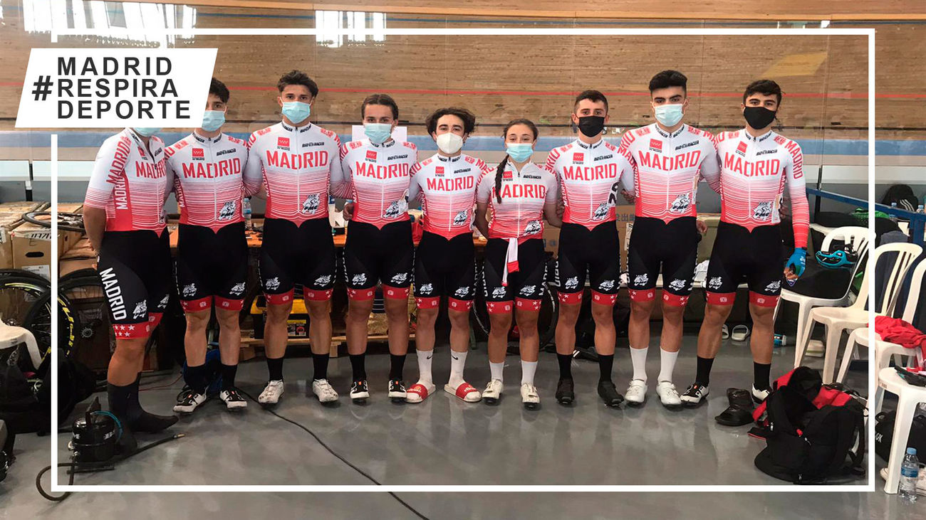 Ciclistas madrileños de pista